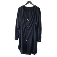 【中古】COMME des GARCONS HOMME PLUS　25AW ノーカラーブラウス PP-B029 ブラック サイズ：M 【030426…