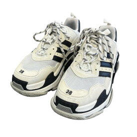 【中古】BALENCIAGA×adidas　TRIPLE S ローカットスニーカー 712764 ホワイト サイズ：25cm 【030426】（バレンシアガ×アディダス）
