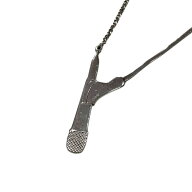 【中古】Dior Homme　エディ・スリマン期 マイクモチーフネックレス シルバー サイズ：ワンサイズ 【0504…
