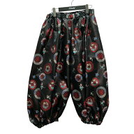 【中古】COMME des GARCONS　25SS 刺繍パンツ GO-P001 ブラック×レッド サイズ：S 【120426】（コムデギ…