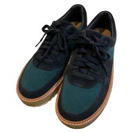 【中古】Clarks Originals「8th St by Fieg for clarks」 ローカットスニーカー 61824650 ネイビー×グリ…