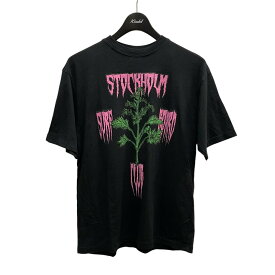 【中古】STOCKHOLM SURFBOARD CLUB　プリントTシャツ ブラック サイズ：S 【200426】（ストックホルム サーフボード クラブ）