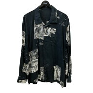 【中古】Porter Classicハワイアンシャツ ブラック サイズ：M【価格見直し】