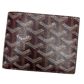 【中古】GOYARD　「Victoire Wallet」ヴィクトワールウォレット 2つ折り財布 レッド 【010526】（ゴヤール）