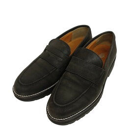【中古】TOMO ＆ COローファー ブラック サイズ：25.0cm【価格見直し】