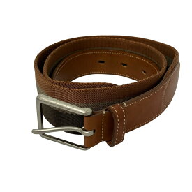 【中古】NICENESS　レザーベルト ブラウン サイズ：34 【090526】（ナイスネス）