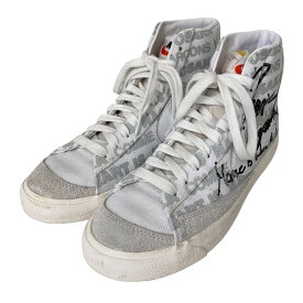 【中古】NIKE×COMME des GARCONS×Naomi Osaka　Blazer Mid ブレーザー ミッド スニーカー DA5383 100 ホワイト サイズ：24cm 【200526】（ナイキ×コムデギャルソン×大坂なおみ）