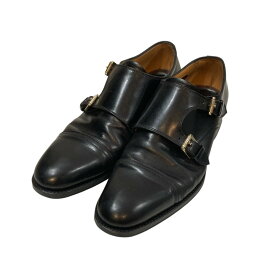 【中古】FABIモンクストラップシューズ 8384 ブラック サイズ：7【価格見直し】