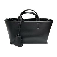 【中古】TODAYFULUSEFUL LEATHER BAG(M) ショルダーバッグ ブラック【価格見直し】