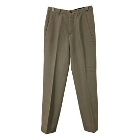 【中古】DIRK BIKKEMBERGSウールスラックスパンツ カーキ サイズ：46【価格見直し】