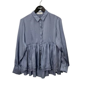 【中古】SLOBE IENA　ペプラムティアード ブラウス 26051912001010 ブルー サイズ：Free 【060626】（スローブイエナ）