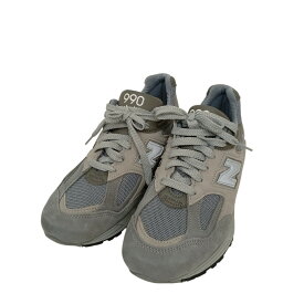 【中古】NEW BALANCE×WTAPSスニーカー M990WT2 グレー サイズ：27.5cm【価格見直し】