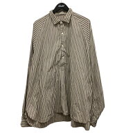 【中古】Sillage　ストライプシャツ ベージュ サイズ：F 【170626】（シアージ）