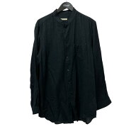 【中古】Gorsch the seamster　Panama Cotton Stand Collar Shirt シャツ 141ST-SH05-VIN4 ブラック サイ…
