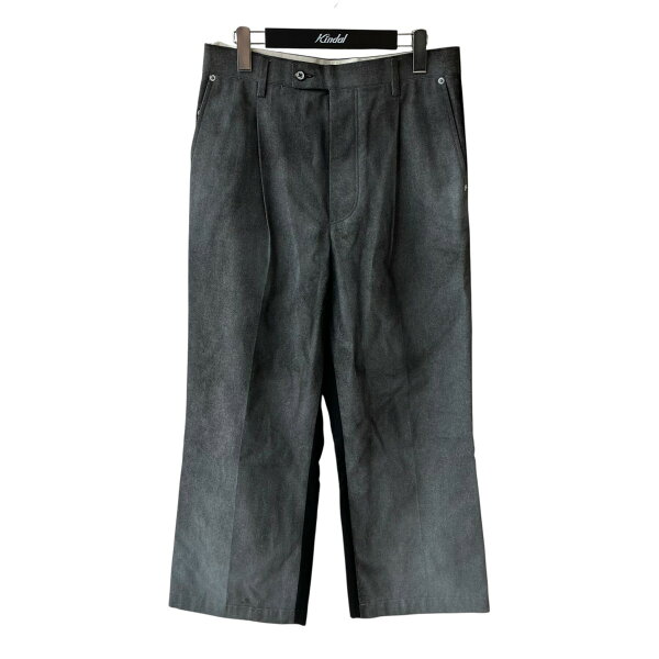 【中古】 SATORU SASAKI 25SS スラックス SS25M-S4S005-104 ブラック サイズ：46 【価格見直し】