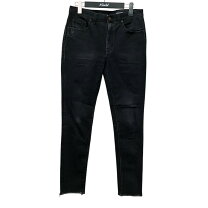 サンローランパリ デニムパンツ 27 ブラック 17年 ダメージ加工 楽天 