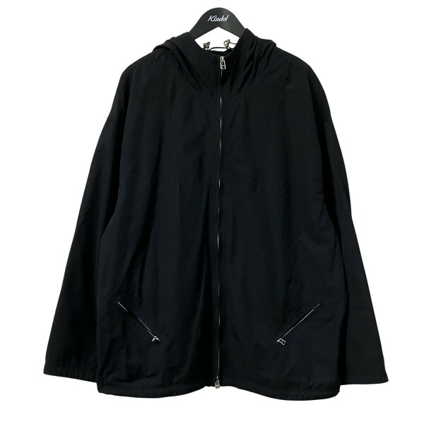【中古】 BIBLIOTHERK　 25AW フーデッドジャケット BR OT07 AW25 01 ブラック サイズ：3 【050826】（ビブリオテーク）