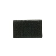 【中古】LOEWE　アナグラムエンボスカードケース ブラック 【090826】（ロエベ）