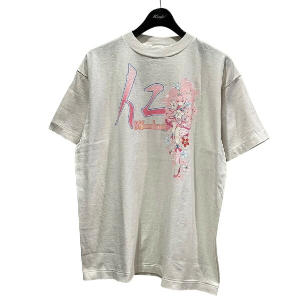 【中古】 mononoke・made　 26SS S／S T-SHIRT 仁 半袖Tシャツ MT-MK8-0000-004 ホワイト サイズ：S 【120826】（モノノケ・メイド）
