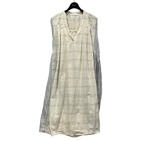 【中古】Khadi and Co Bess Nielsenコットンシルクノースリーブワンピース アイボリー サイズ：M【価格見直し】