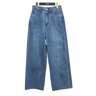 【中古】theory luxe　デニムワイドパンツ 03-4106400 インディゴ サイズ：34 【060926】（セオリーリュ…