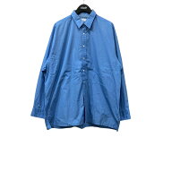 【中古】Graphpaper　Hight Count Regular Collar Shirt レギュラーカラーシャツ ブルー サイズ：ONE 【2…