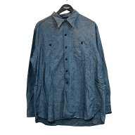 【中古】SASSAFRAS　シャンブレーシャツ インディゴ サイズ：M 【131026】（ササフラス）