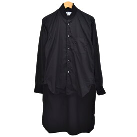 【中古】COMME des GARCONS SHIRT　ブルゾンタイプロングシャツ 2017AW ブラック サイズ：XS 【190620】（コムデギャルソンシャツ）