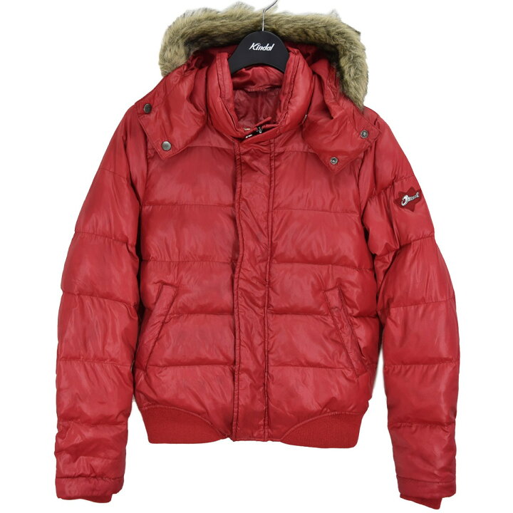 楽天市場】【中古】DIESEL フェイクファー ダウンジャケット レッド 