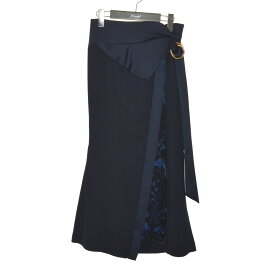 【中古】mame kurogouchi19SS スカート ネイビー サイズ：1