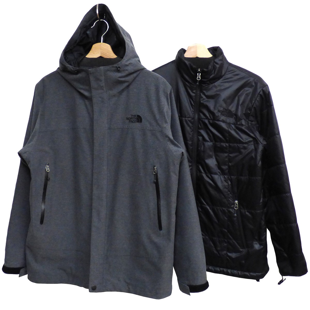 <BR>THE NORTH FACE<BR>Novelty Cassius Triclimate Jacket中綿付マウンテンパーカー グレー サイズ：M／M<BR>