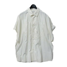 【中古】shareef　アップル刺繍ノースリーブビッグシャツ ホワイト サイズ：2 【140921】（シャリーフ）