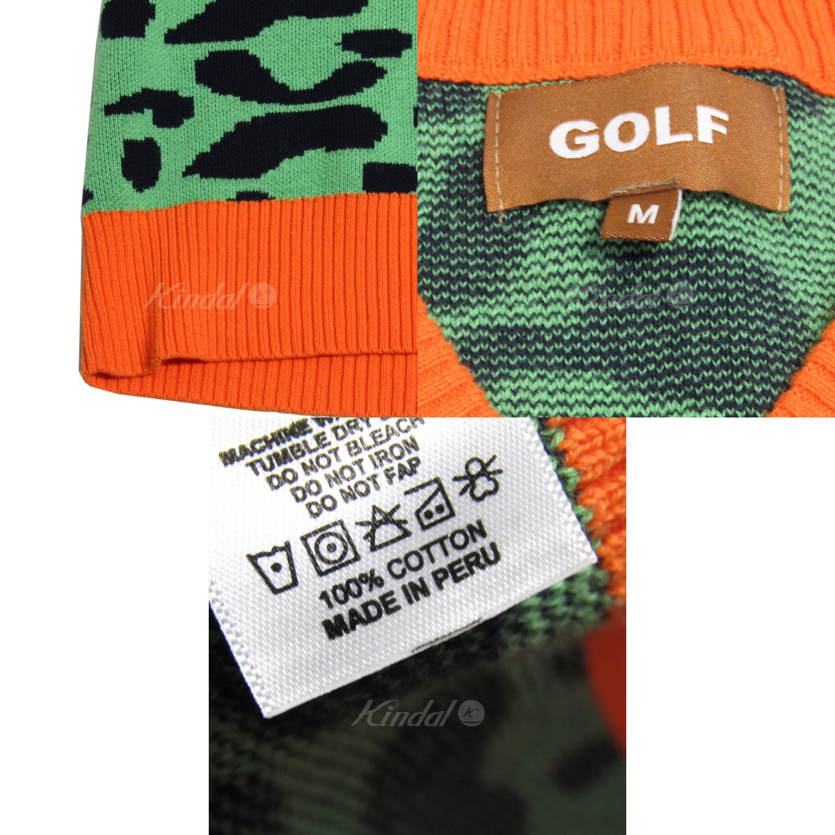 楽天市場】【中古】GOLF WANG Leopard Knit Vest レオパードニット