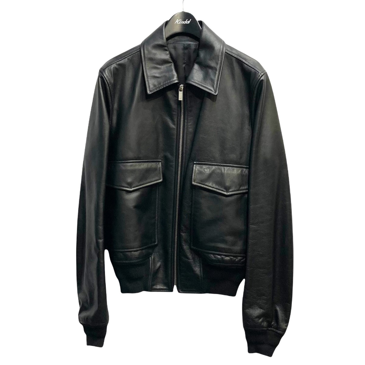 【中古】Dior Homme　レザージャケット ブラック サイズ：44 【200122】（ディオールオム） | ブランド古着のカインドオル