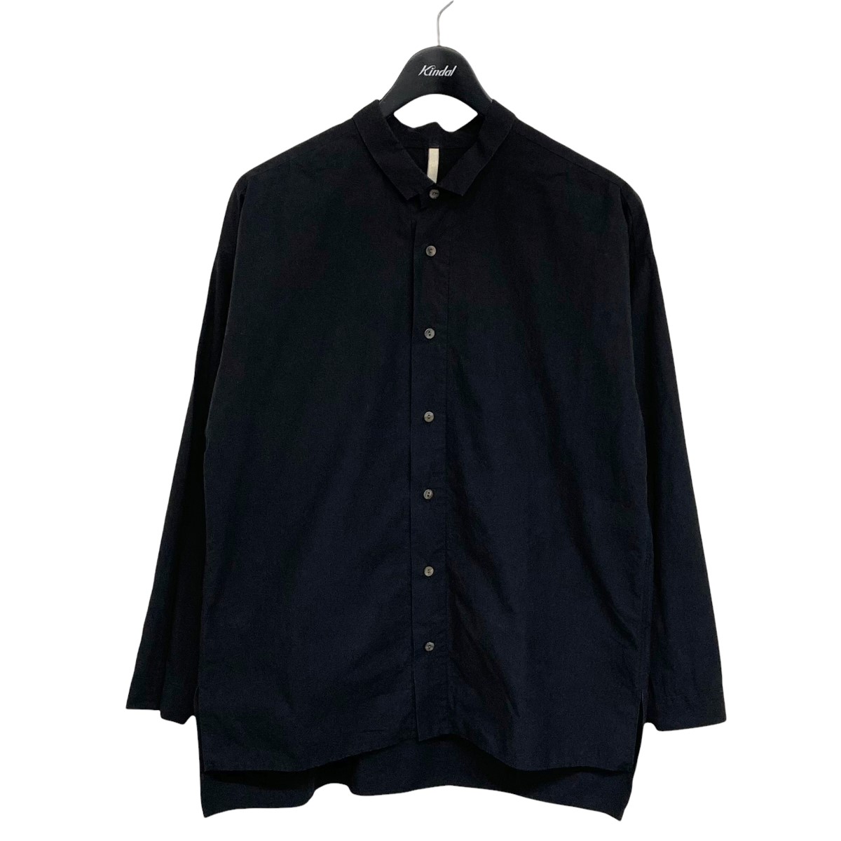 【中古】ヒムカシ製図　コットン長袖シャツ ブラック サイズ：1 【050222】（ヒムカシ製図） | ブランド古着のカインドオル
