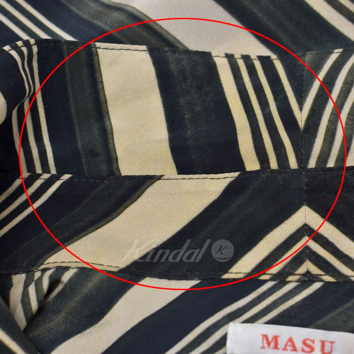 楽天市場】【中古】MASU 21SS VASE PATTERN SHIRTS シルクシャツ 