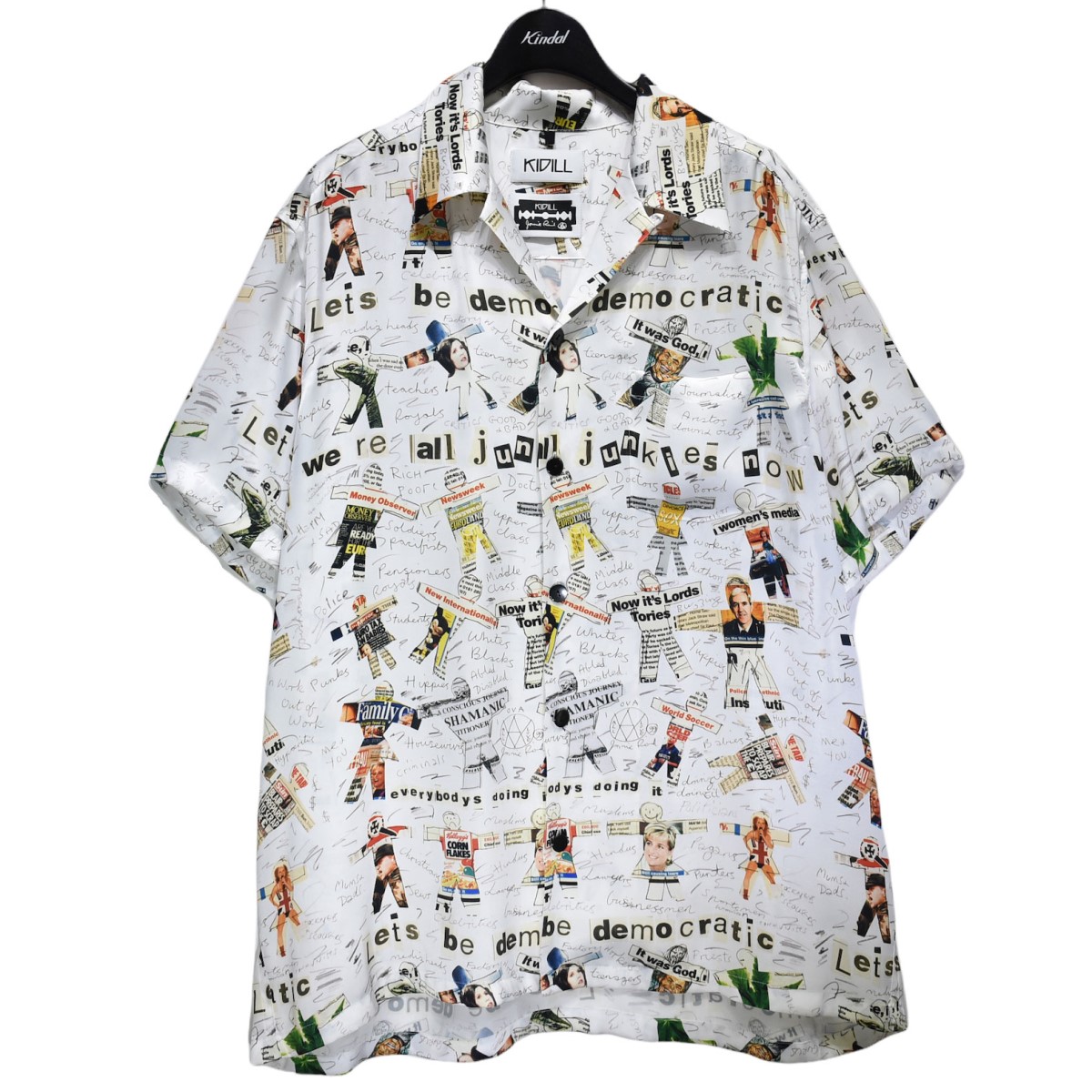 KIDILL × Jamie Reid 20AW アロハシャツ Aloha Shirt KL479 ホワイト サイズ：46  【220222】（キディル） - www.edurng.go.th