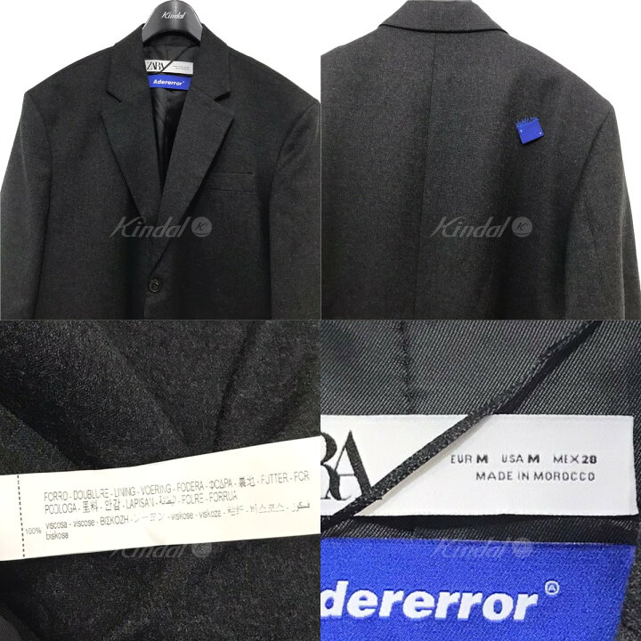 楽天市場】【中古】ADER ERROR×ZARA テーラードジャケット グレー 