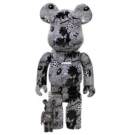 【中古】MEDICOM TOY × Keith Haring　BE@RBRICK Keith Haring Mickey Mouse ベアブリック ミッキー ブラック サイズ：100％ ＆ 400％ 【040322】（メディコムトイ　キースヘリング）