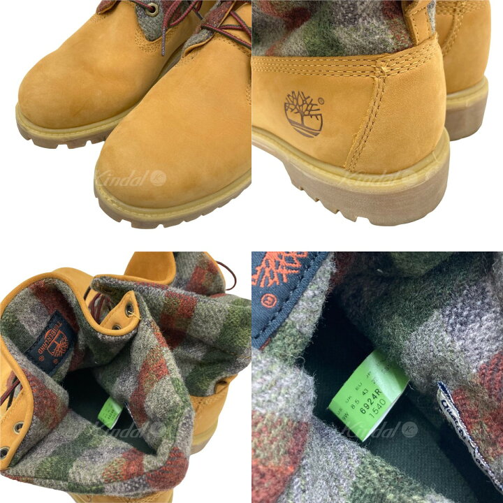 楽天市場】【中古】TIMBERLAND×woolrich ワークブーツ ベージュ サイズ 