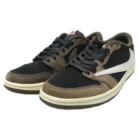 【中古】NIKE×TRAVIS SCOTT　AIR JORDAN 1 LOW OG SP エア ジョーダン1　スニーカー ブラウン×ブラック サイズ：US8(26．0) 【140322】（ナイキ トラヴィススコット）