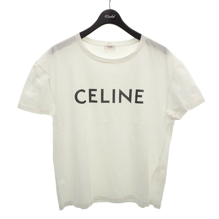 楽天市場】【中古】CELINE 【X008370E】半袖Tシャツ ホワイト サイズ 