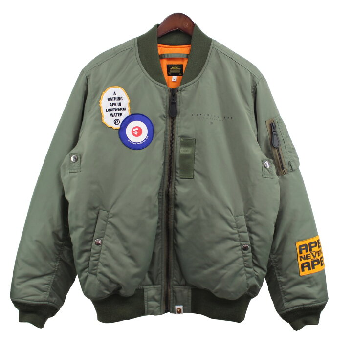 楽天市場】【中古】A BATHING APE20AW BAPE ARCHIVE PATCH MA-1 ベイプ 