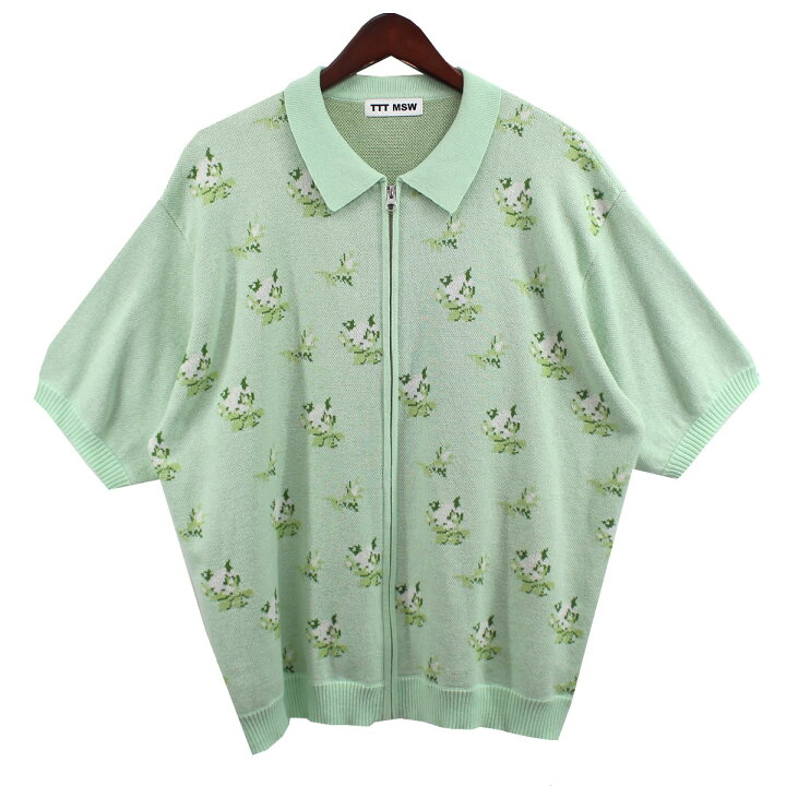 楽天市場】【中古】TTT MSW21SS FLOWER HALF ZIP CARDIGAN フラワー 