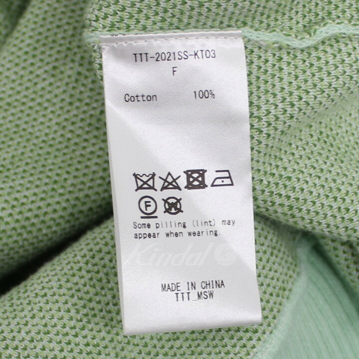 楽天市場】【中古】TTT MSW21SS FLOWER HALF ZIP CARDIGAN フラワー 