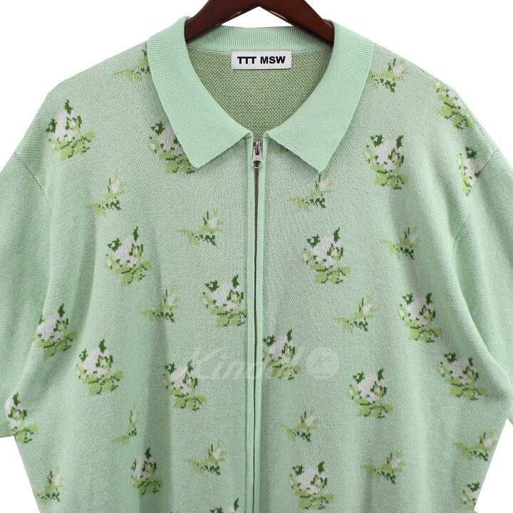 楽天市場】【中古】TTT MSW21SS FLOWER HALF ZIP CARDIGAN フラワー 