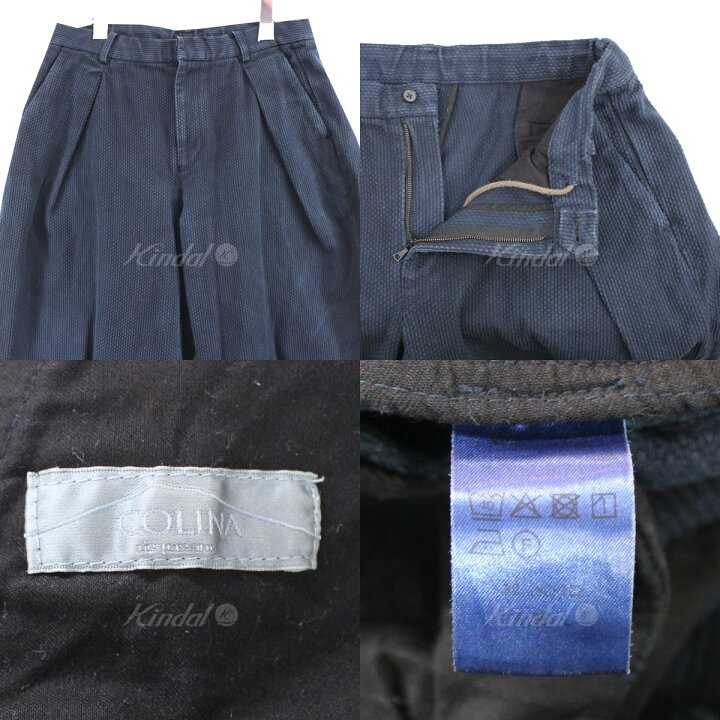 楽天市場】【中古】COLINA COLINA DE PASSAROS Sashiko W-tuck Pants 