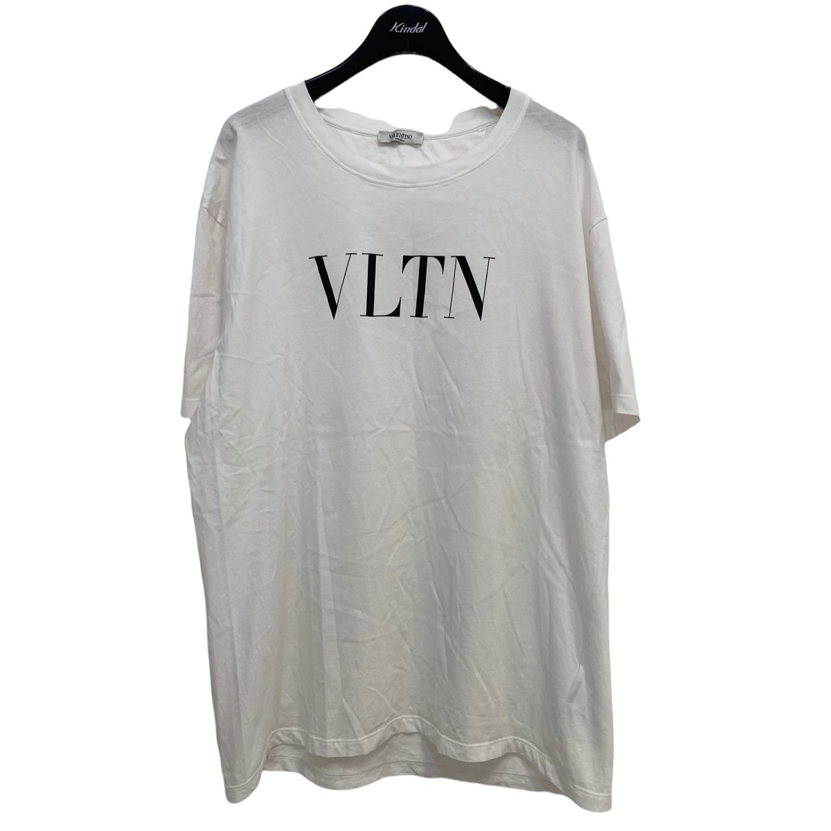 【中古】VALENTINOロゴTシャツ RV3MG10V3LE ホワイト サイズ：XXL【価格見直し】 | ブランド古着のカインドオル