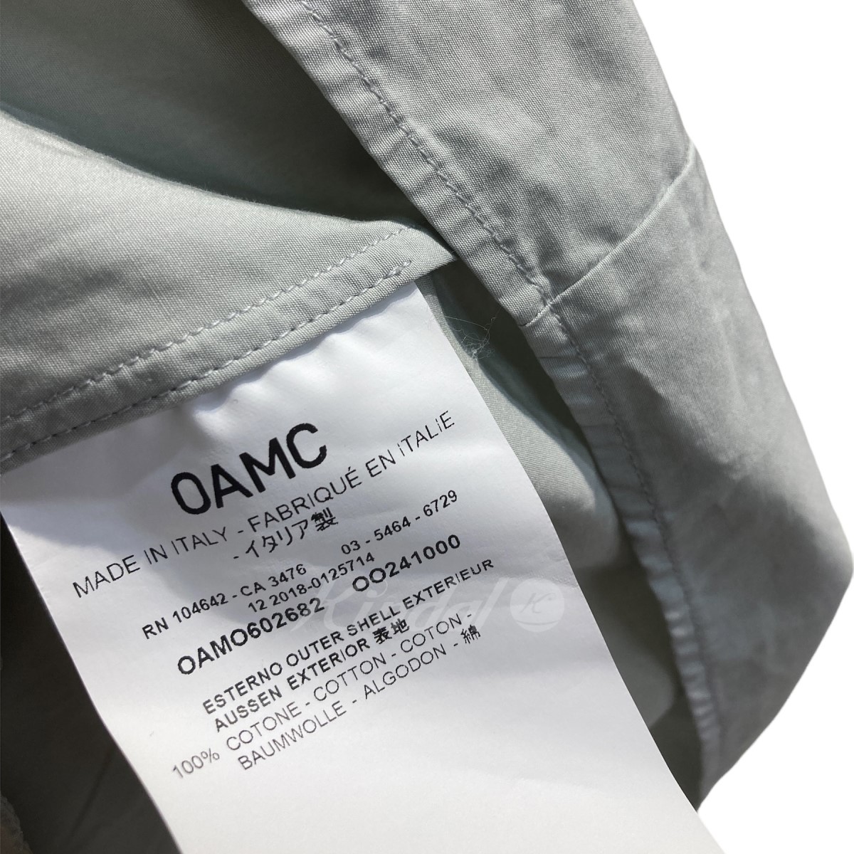 楽天市場】【中古】OAMC (OVER ALL MASTER CLOTH) 2019SS EXIT 