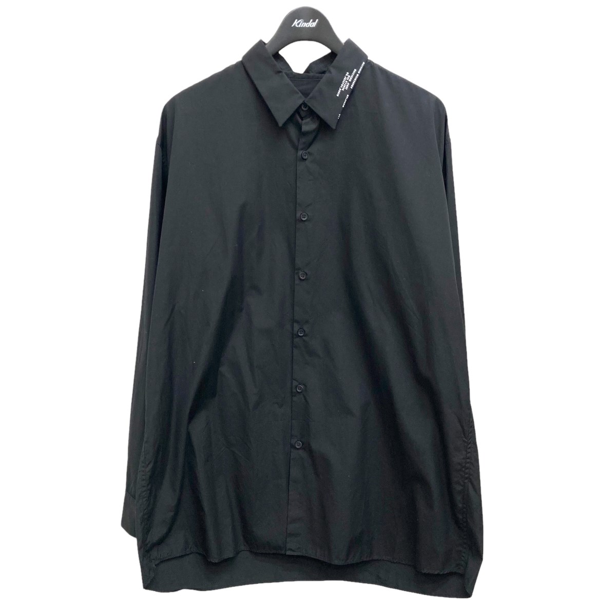 【中古】LAD MUSICIAN　BROAD CLOTH LS-SHIRT　ブロードクロス ビッグシャツ　2217-117 ブラック サイズ：44  【170422】（ラッドミュージシャン） | ブランド古着のカインドオル